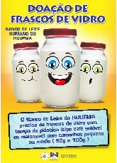 Foto HUUFMA faz campanha para doação de frascos para coleta de leite 