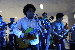 E a banda Baré de Casco encerrou a programação, com uma apresentação que misturou brega, tambor de crioula, bumba meu boi, entre outros ritmos. - Foto por: Edson Igor